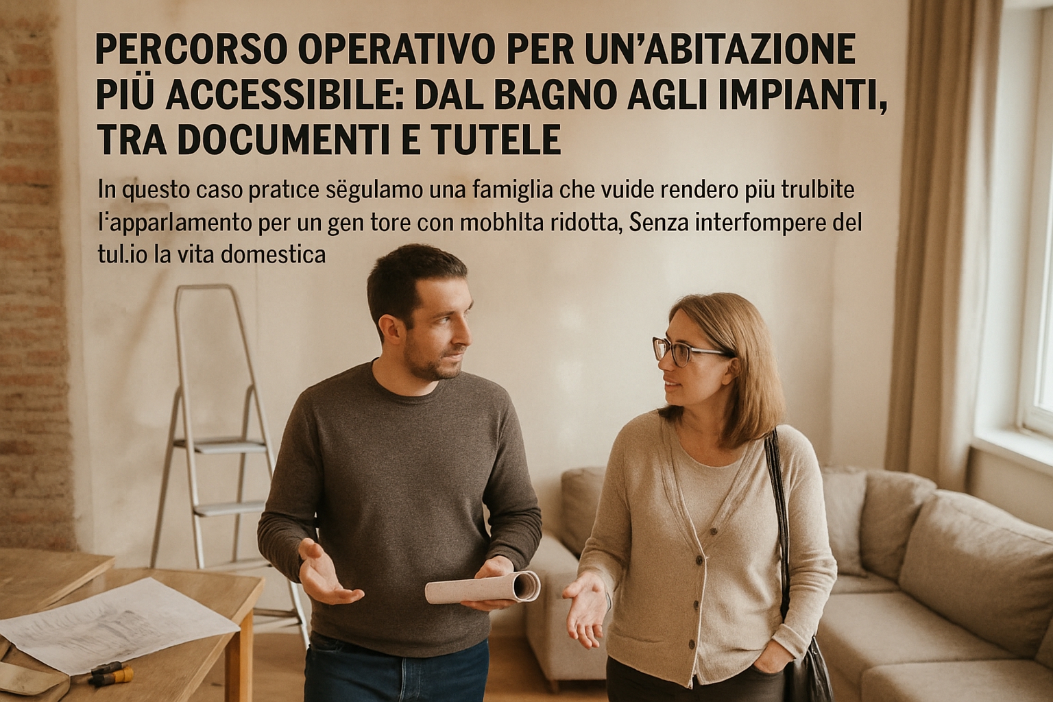 Percorso operativo per un’abitazione più accessibile: dal bagno agli impianti, tra documenti e tutele